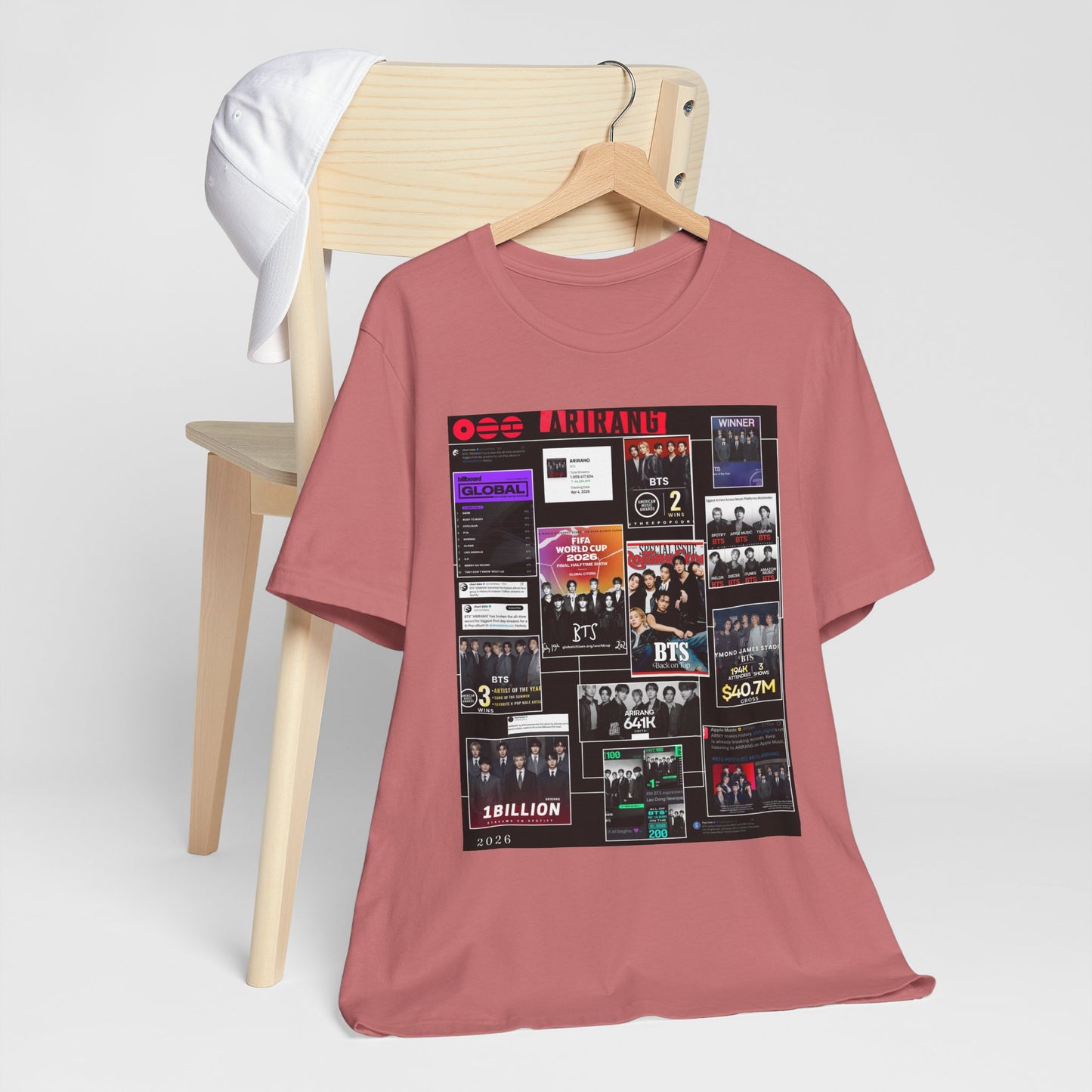 BTS  ARIRANG Collage Graphic Tee — K‑Pop Fan Tribute Shirt