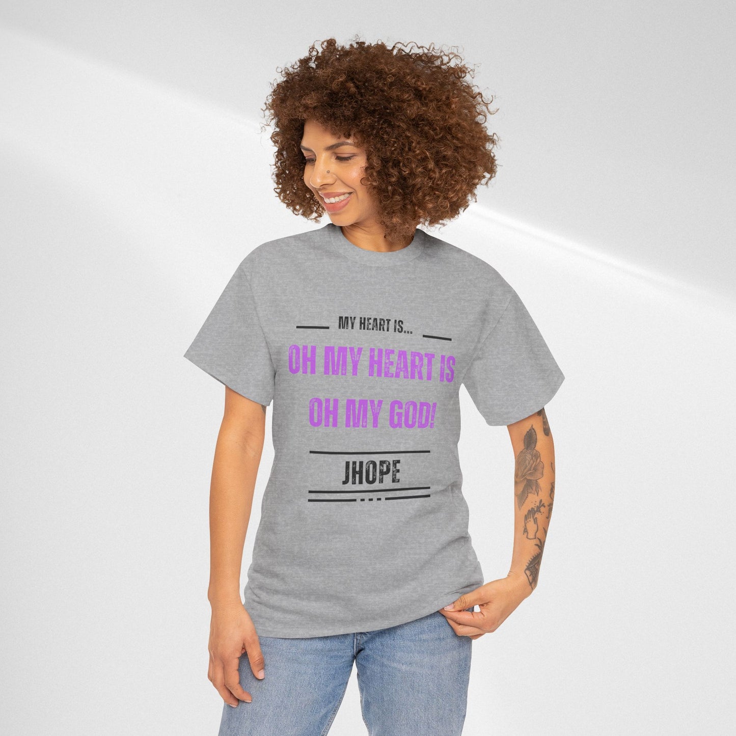 Graphic Tee — "Oh My Heart Is Oh My God!" J-Hope Fan Shirt