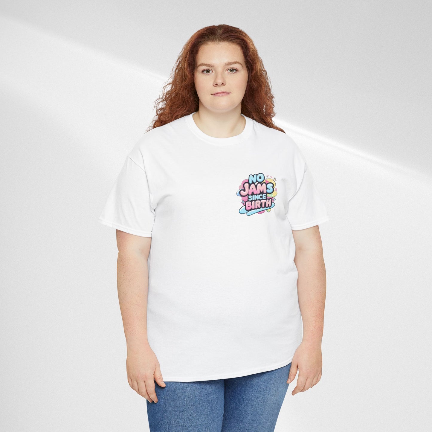 No Jams Since Birth T-Shirt — Cute Pastel Graphic Tee