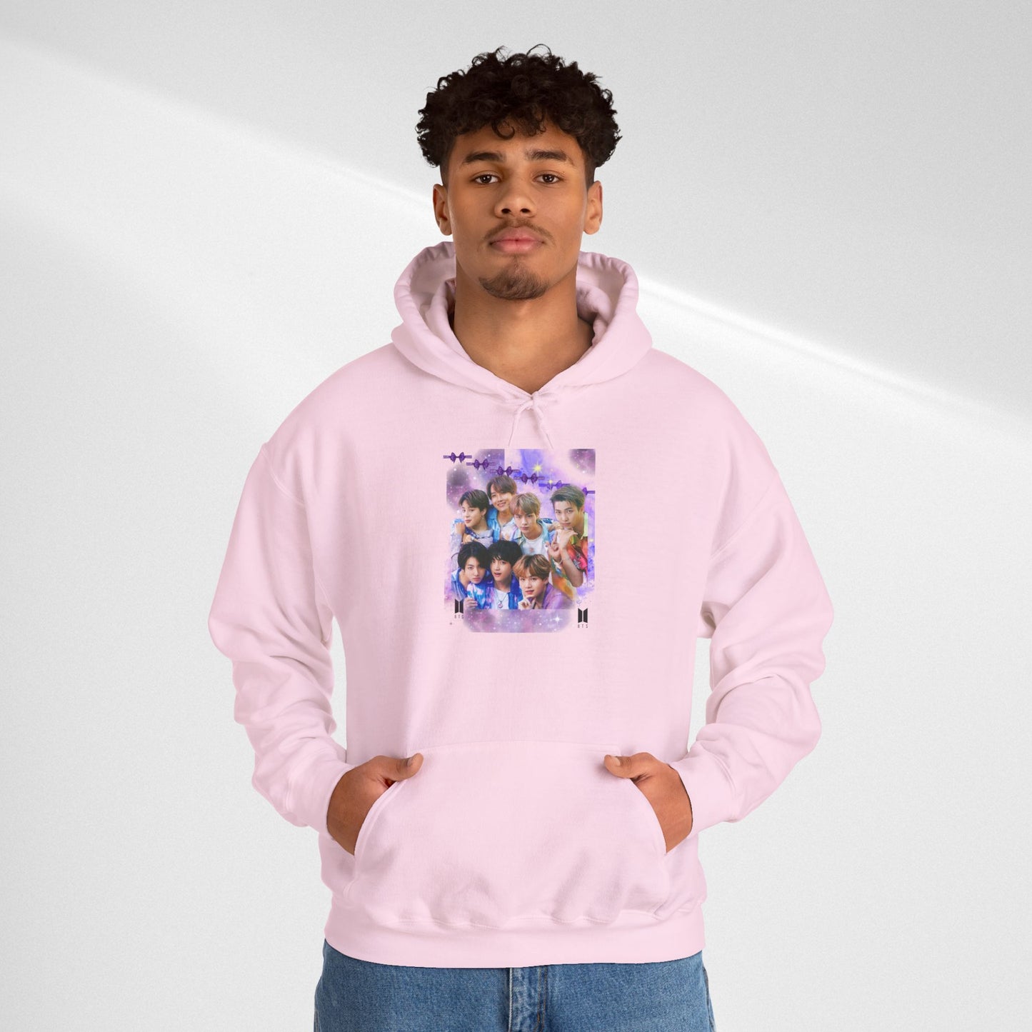 BTS Hoodie — Purple Collage Photo Graphic Hoodie