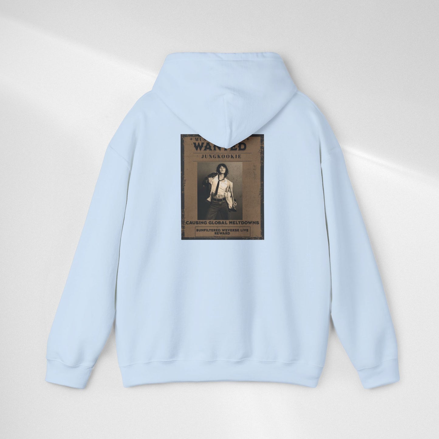 Hoodie — Vintage JK 'WANTED' Poster Graphic Pullover