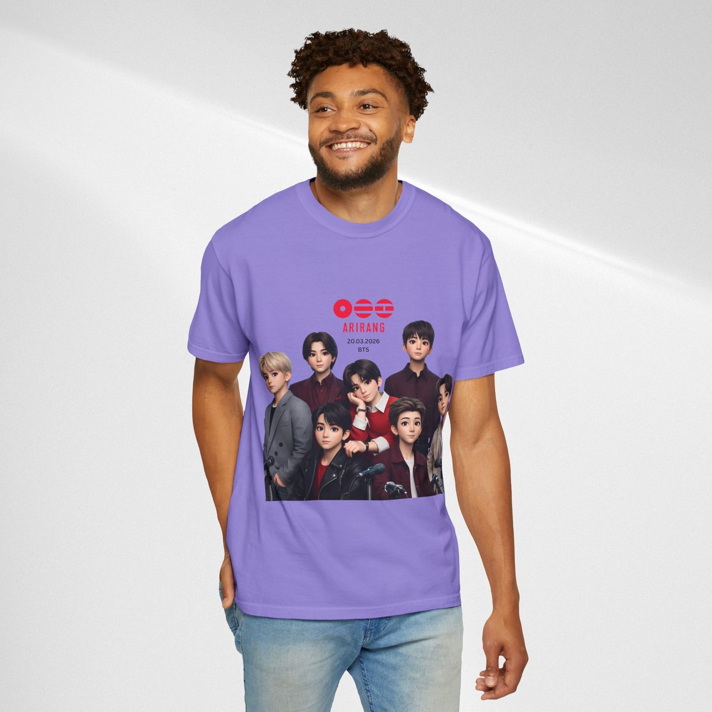 BTS Band Photo T-Shirt — Group Portrait Graphic Tee