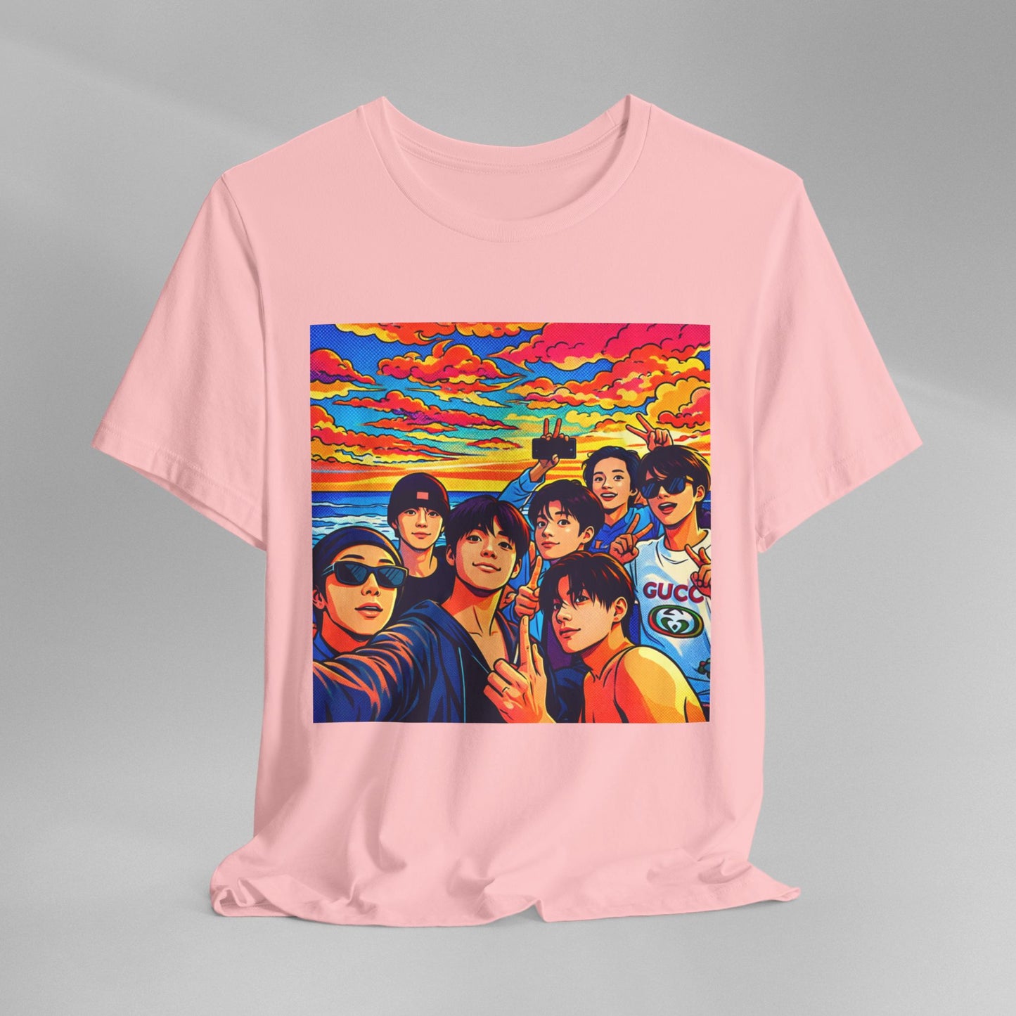 BTS Vibrant Sunset Group Portrait Tee