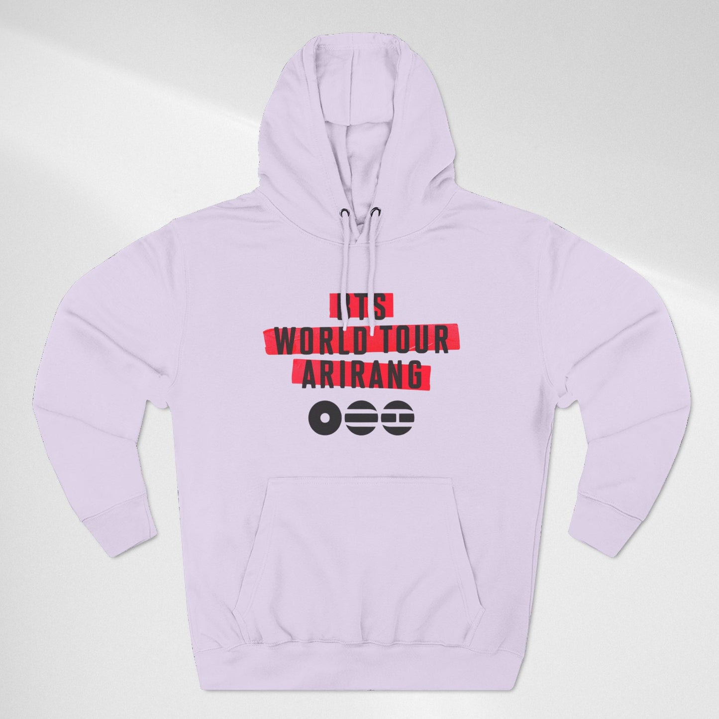 BTS World Tour Hoodie — 'Arirang' Fleece Pullover with Tour Dates