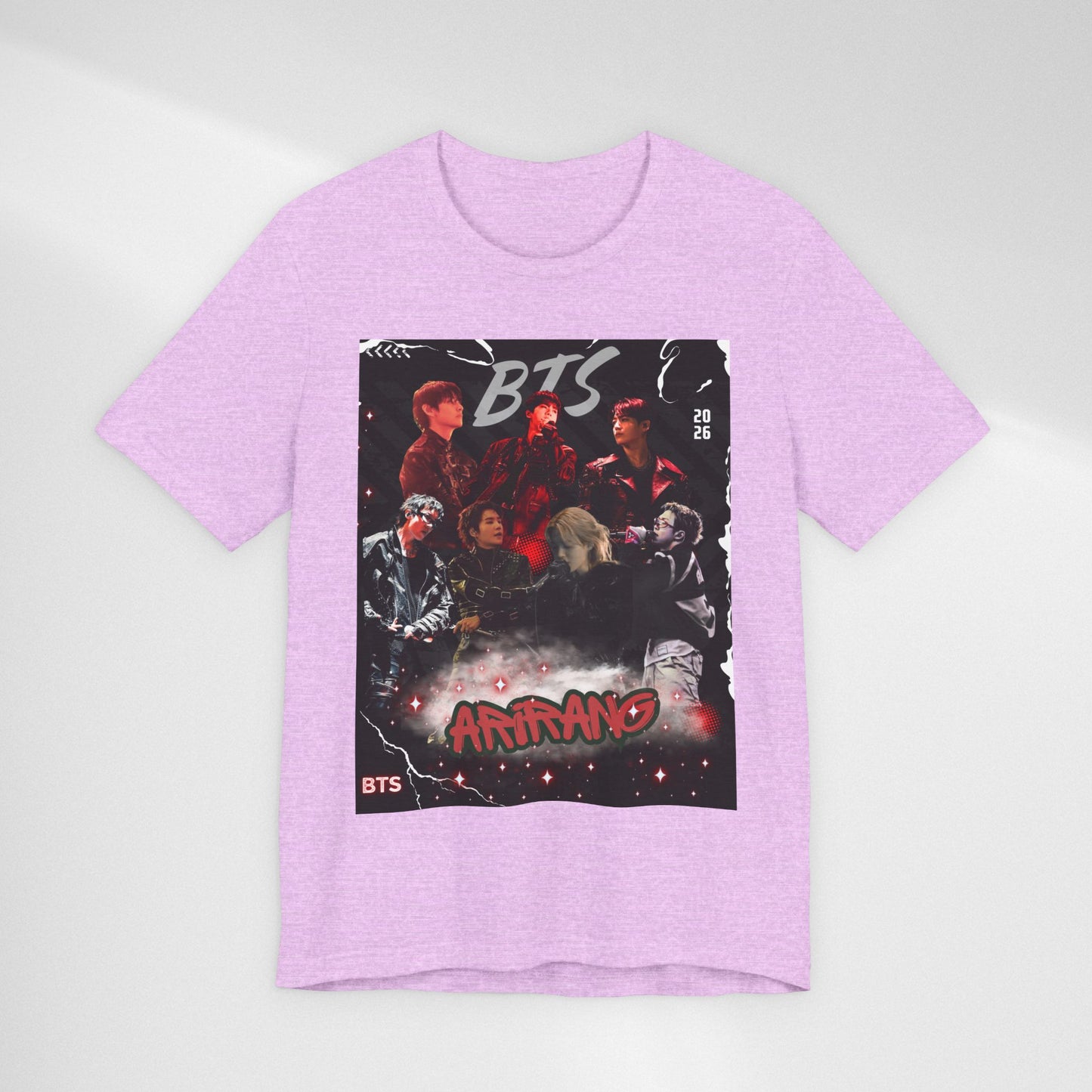 BTS ARIRANG Band Graphic Tee — 'BTS ARMY' Retro Concert Poster Shirt