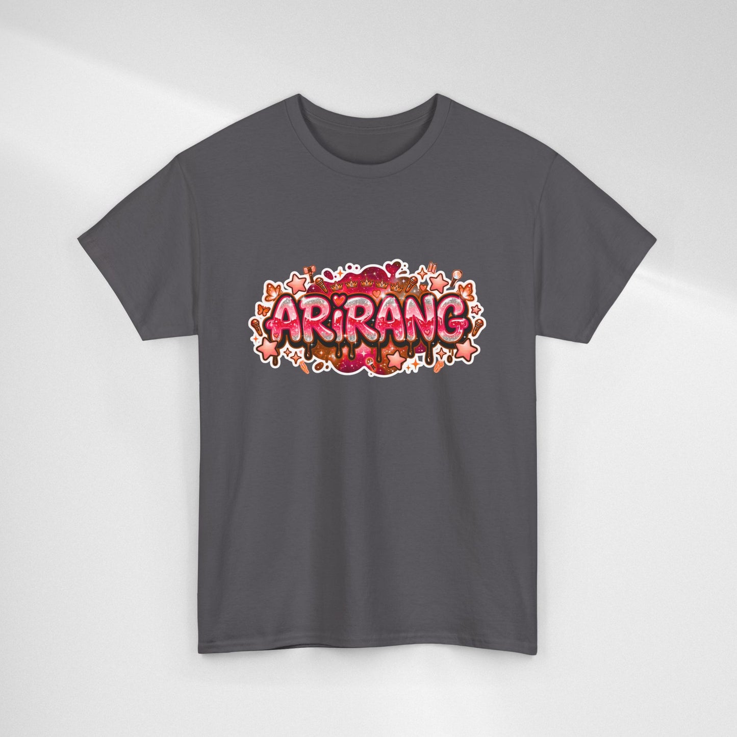 BTS Arirang Floral Graphic Tee - Korean Music Tribute Shirt
