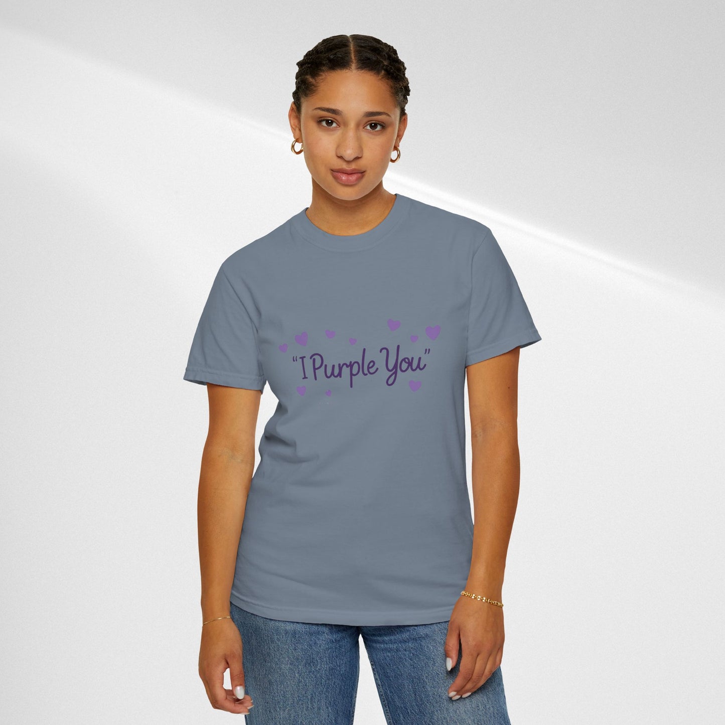 I Purple You T-Shirt — Cute Purple Hearts Valentine Tee