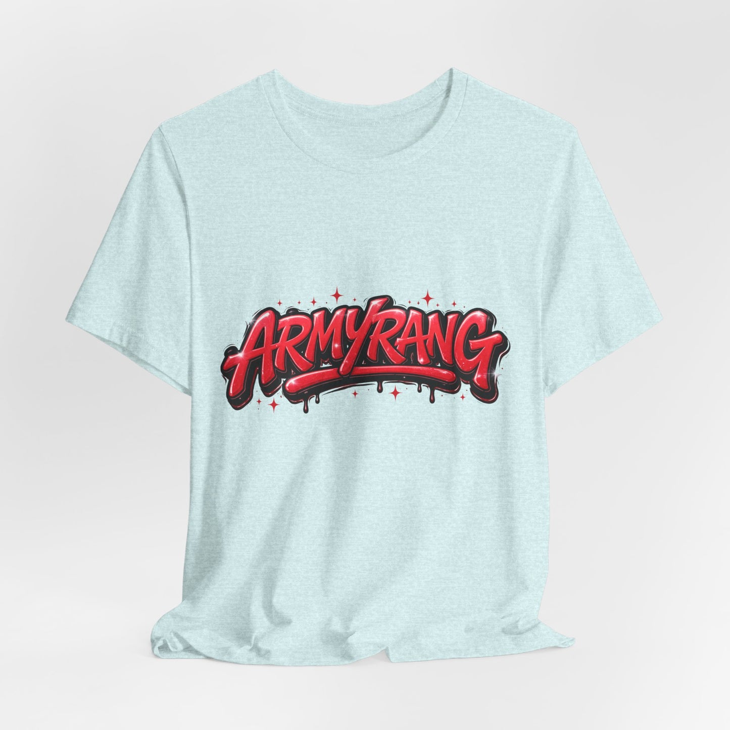 BTS T-Shirt — 'ARMYRANG' Red Graffiti Logo Tee