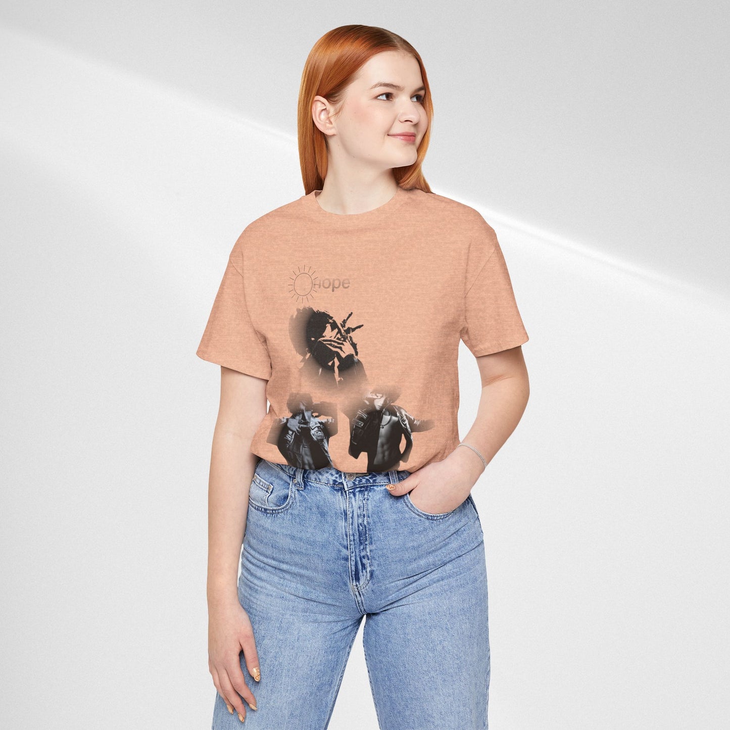 J hope Graphic Tee — Moody Monochrome Portraits