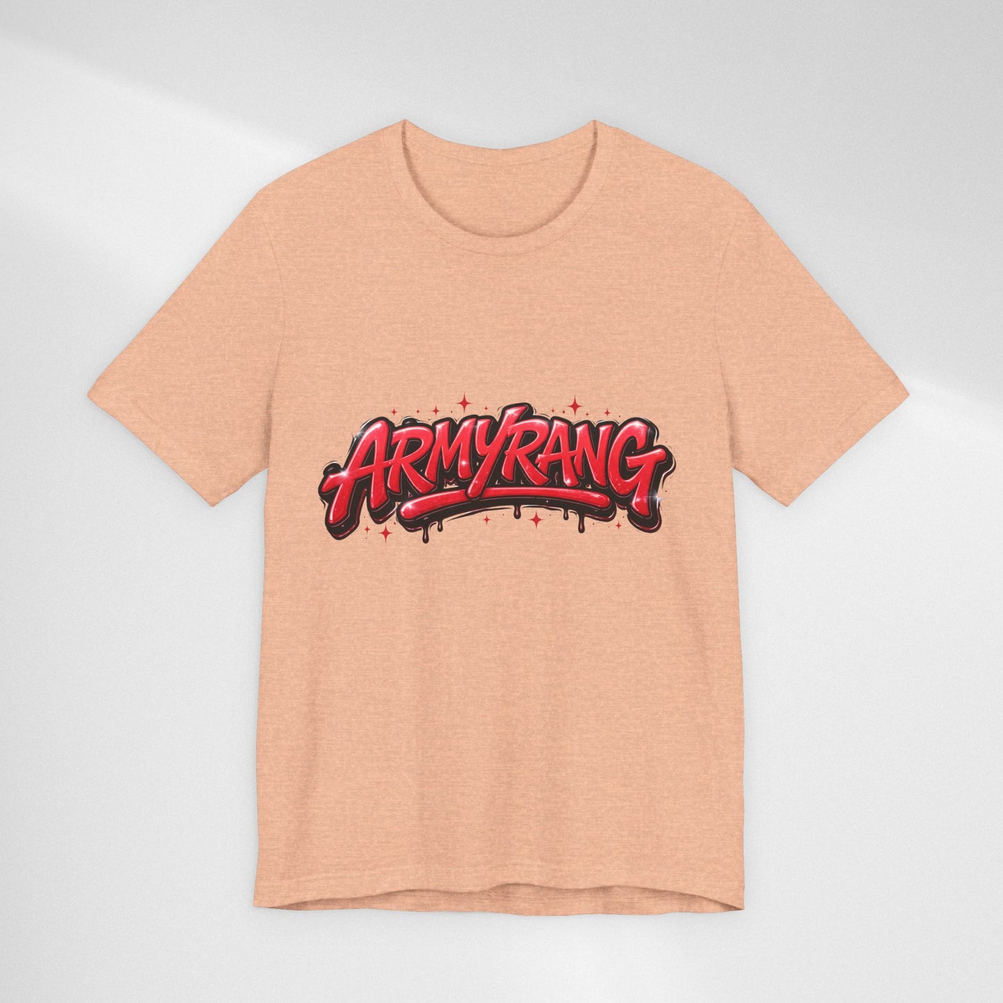 BTS T-Shirt — 'ARMYRANG' Red Graffiti Logo Tee