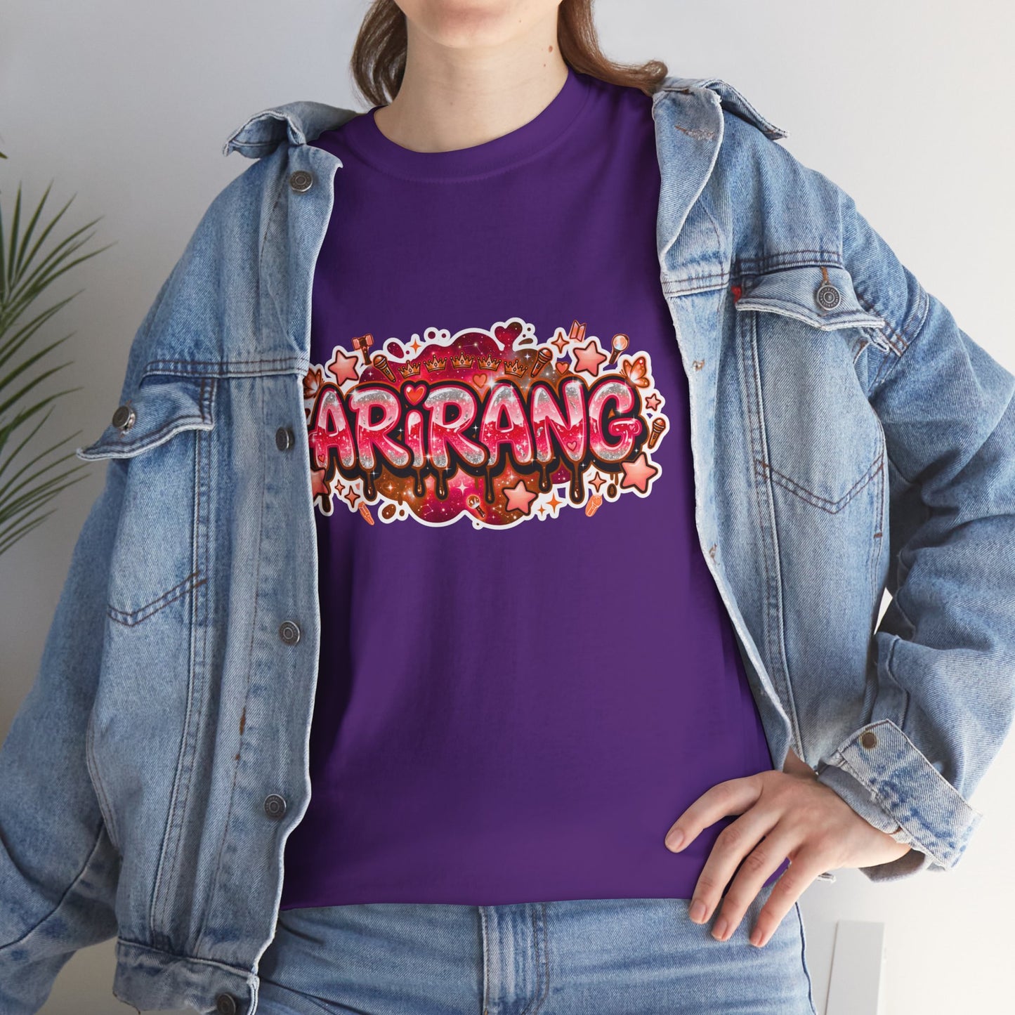 BTS Arirang Floral Graphic Tee - Korean Music Tribute Shirt