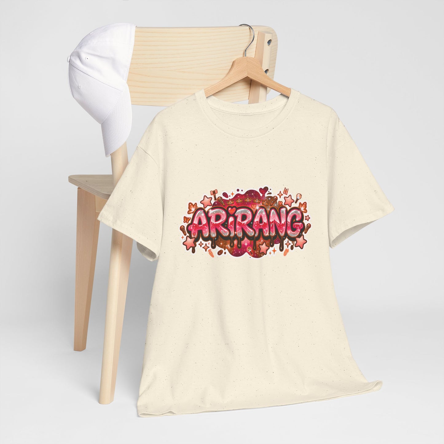 BTS Arirang Floral Graphic Tee - Korean Music Tribute Shirt