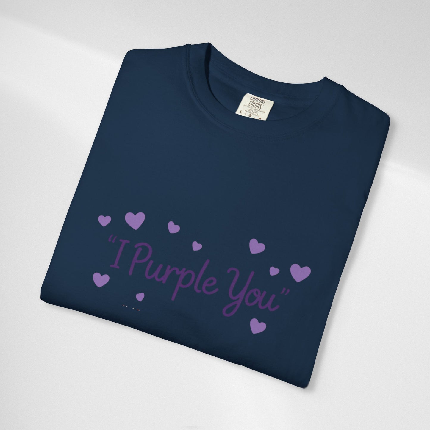 I Purple You T-Shirt — Cute Purple Hearts Valentine Tee