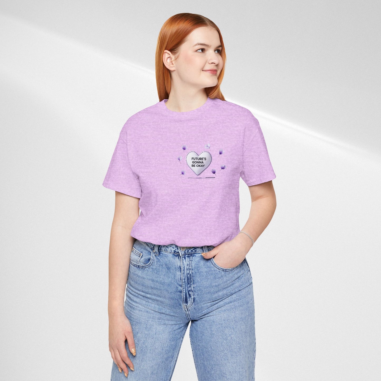 Future's Gonna Be Okay T-Shirt — Purple Heart Positive Graphic Tee