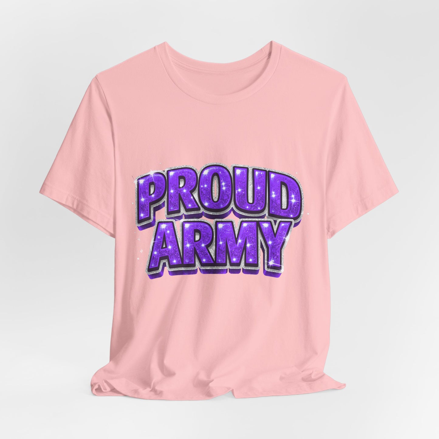 Proud Army T-Shirt — Bold Purple BTS Support Tee