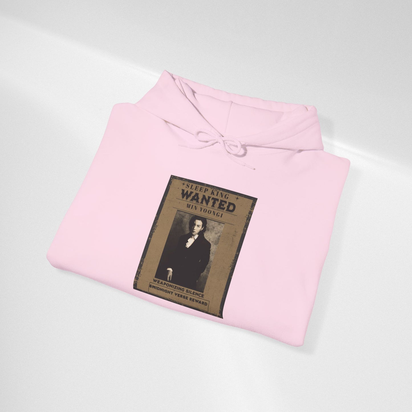 Suga Wanted Poster Hoodie — Vintage 'Wanted' Photo Sweatshirt