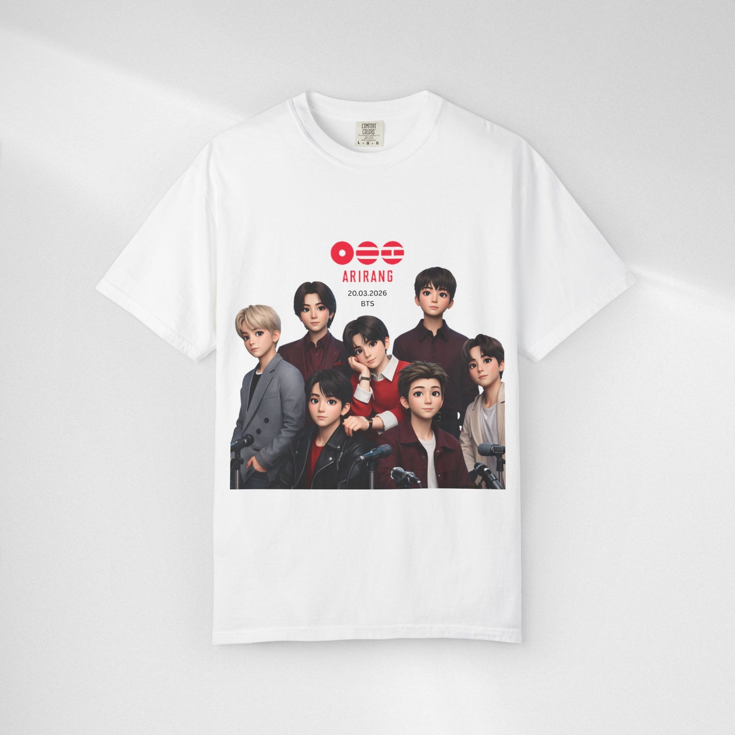 BTS Band Photo T-Shirt — Group Portrait Graphic Tee