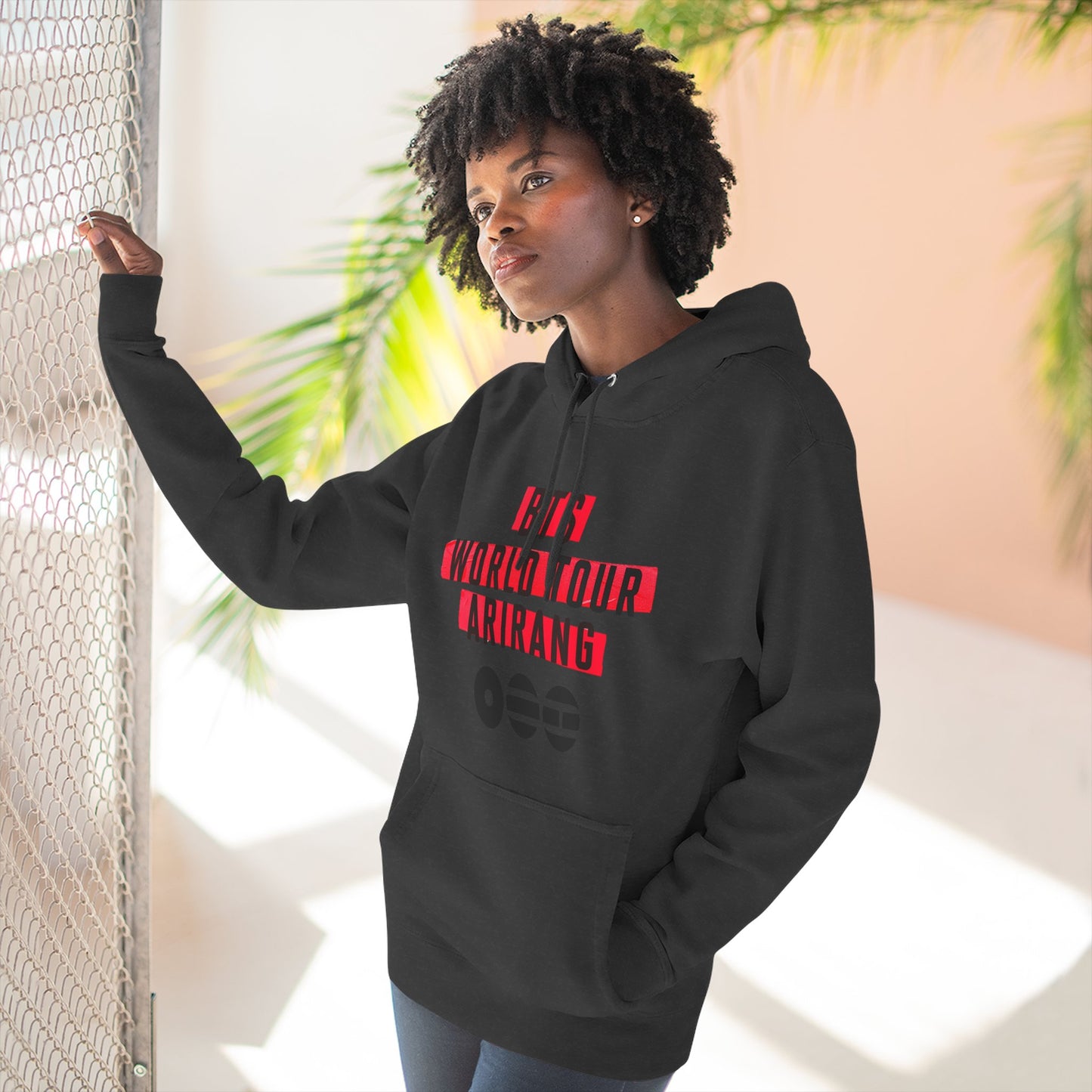 BTS World Tour Hoodie — 'Arirang' Fleece Pullover with Tour Dates