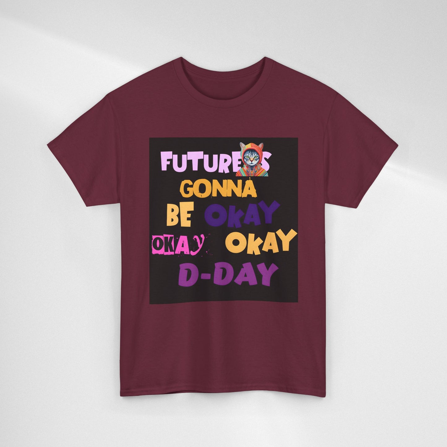 Future's Gonna Be Okay D-Day T-Shirt — Positive Retro Graphic Tee