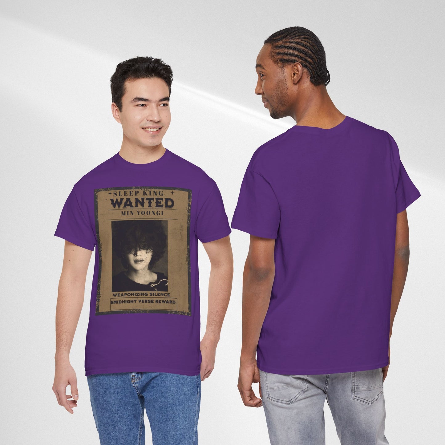 Suga Vintage “Sleeping Wanted” Retro Poster T-Shirt