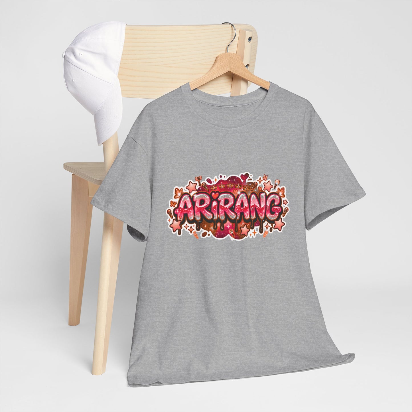 BTS Arirang Floral Graphic Tee - Korean Music Tribute Shirt
