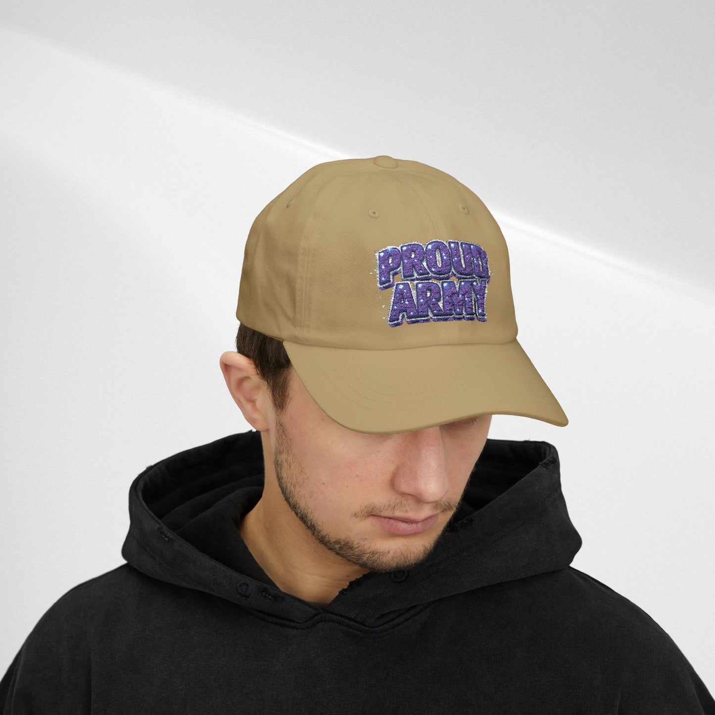 Dad Cap — "Proud Army" Embroidered Baseball Hat