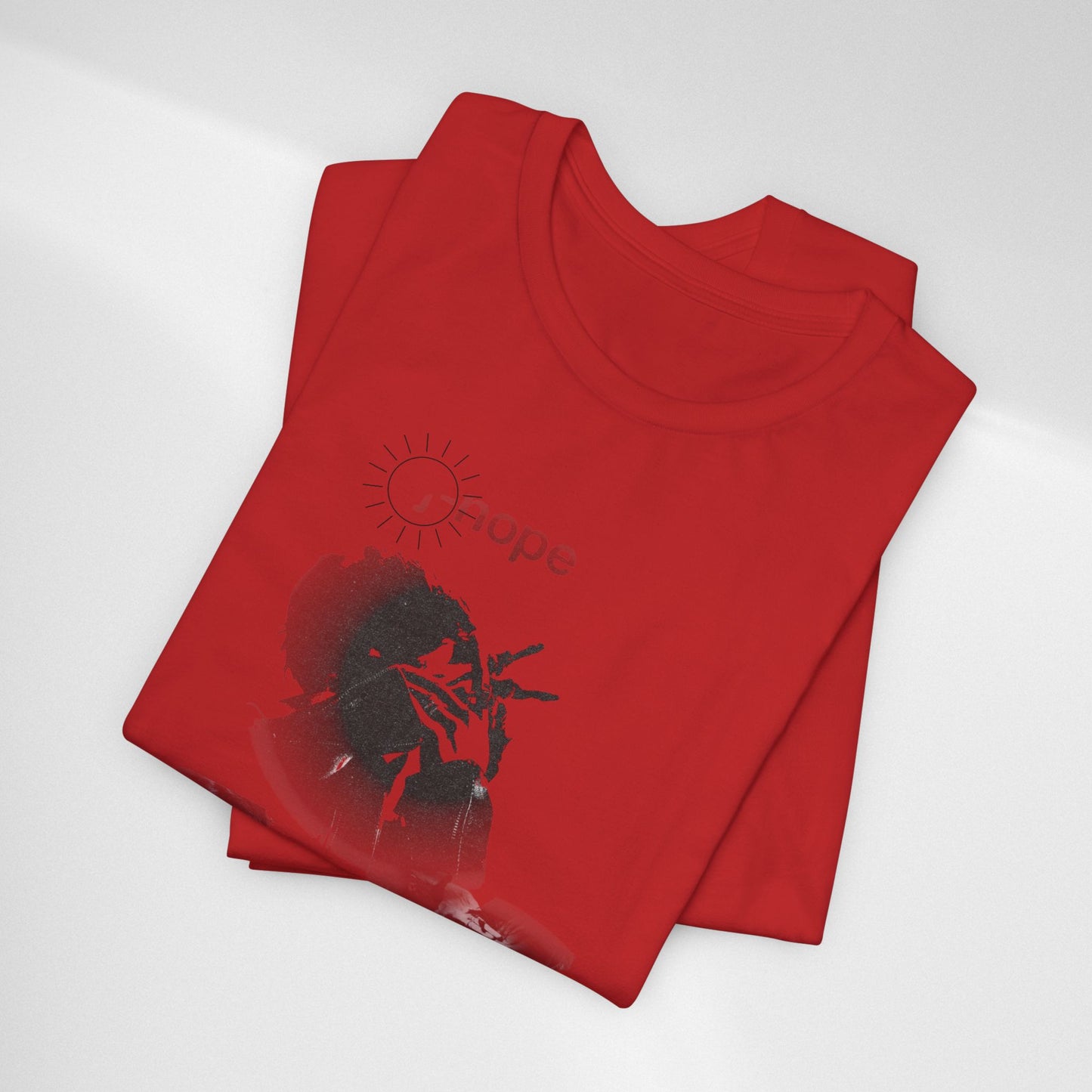 J hope Graphic Tee — Moody Monochrome Portraits