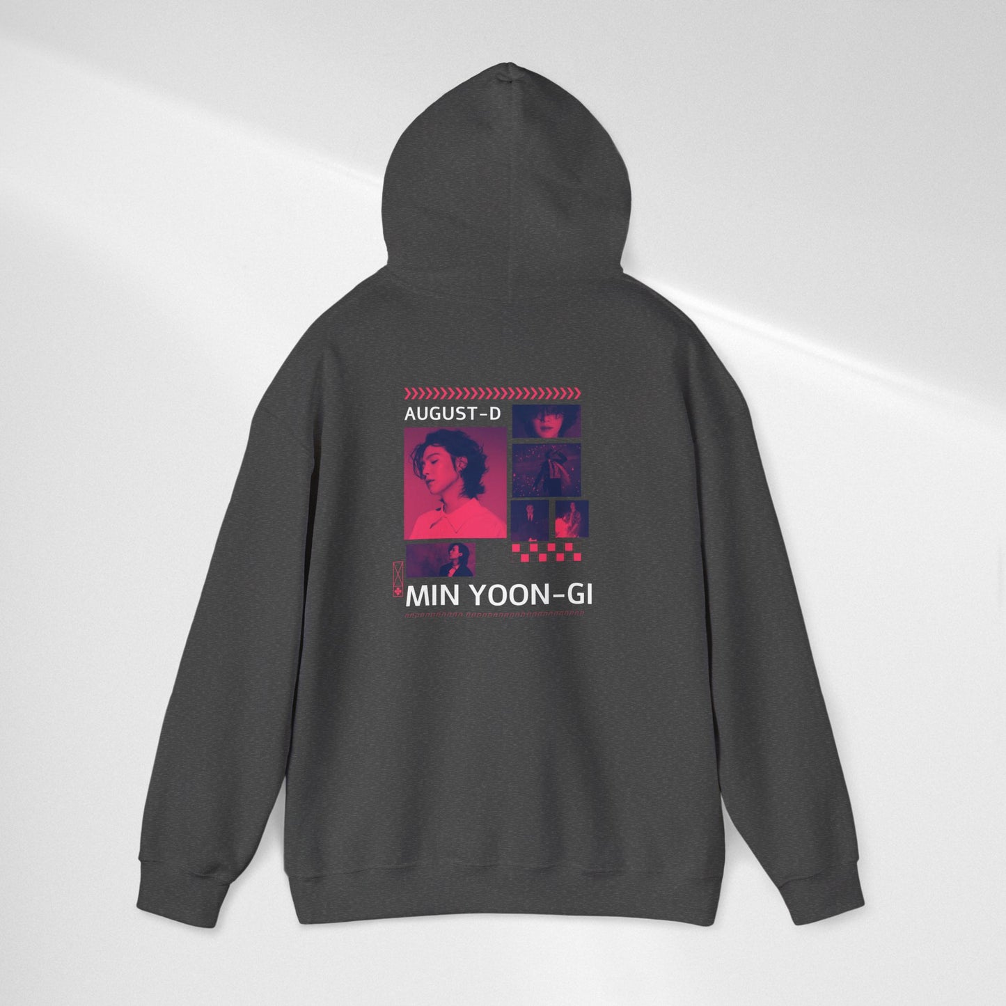 Min Yoon-gi Photo Grid Hoodie — K-Pop Retro Tour Aesthetic