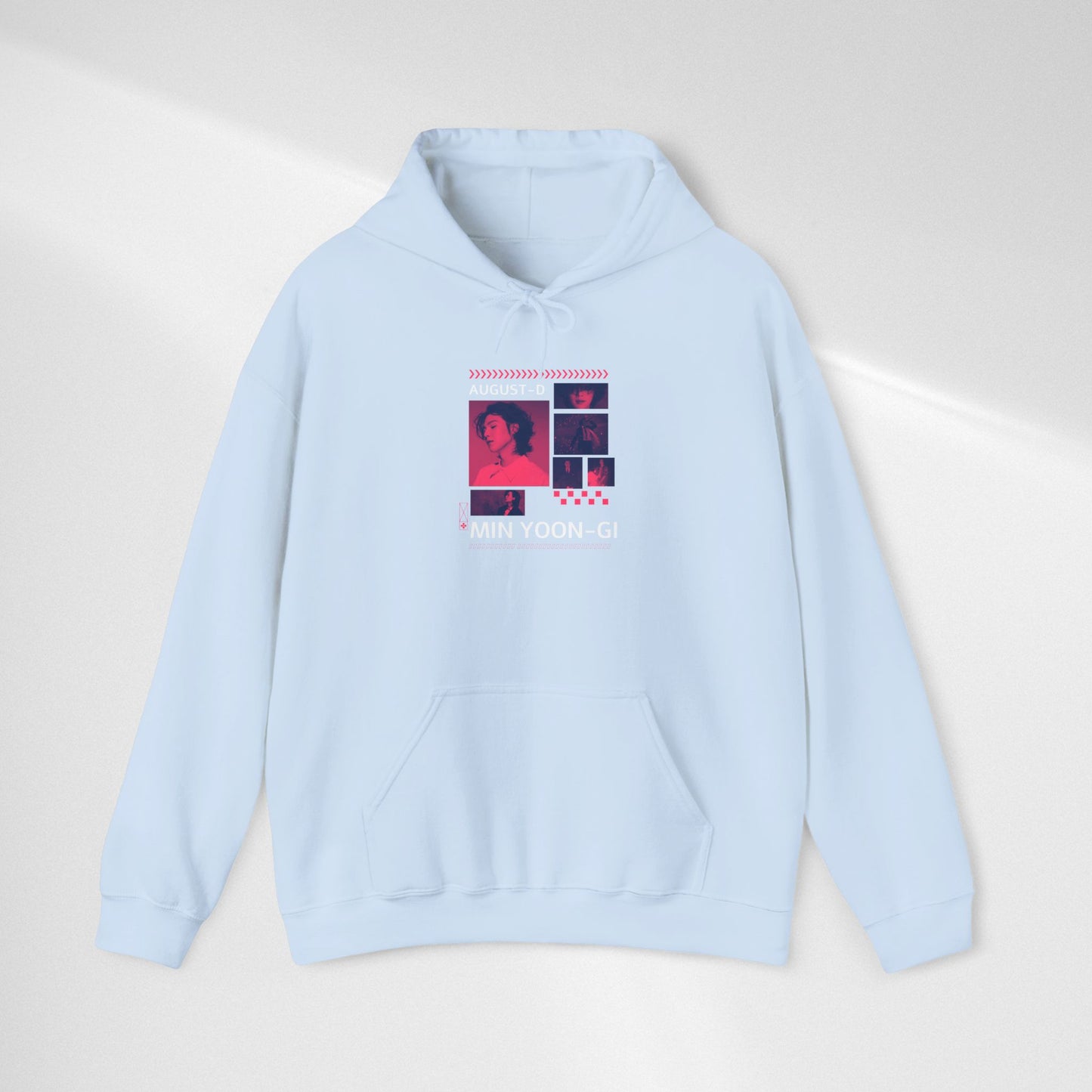 Min Yoon-gi Photo Grid Hoodie — K-Pop Retro Tour Aesthetic