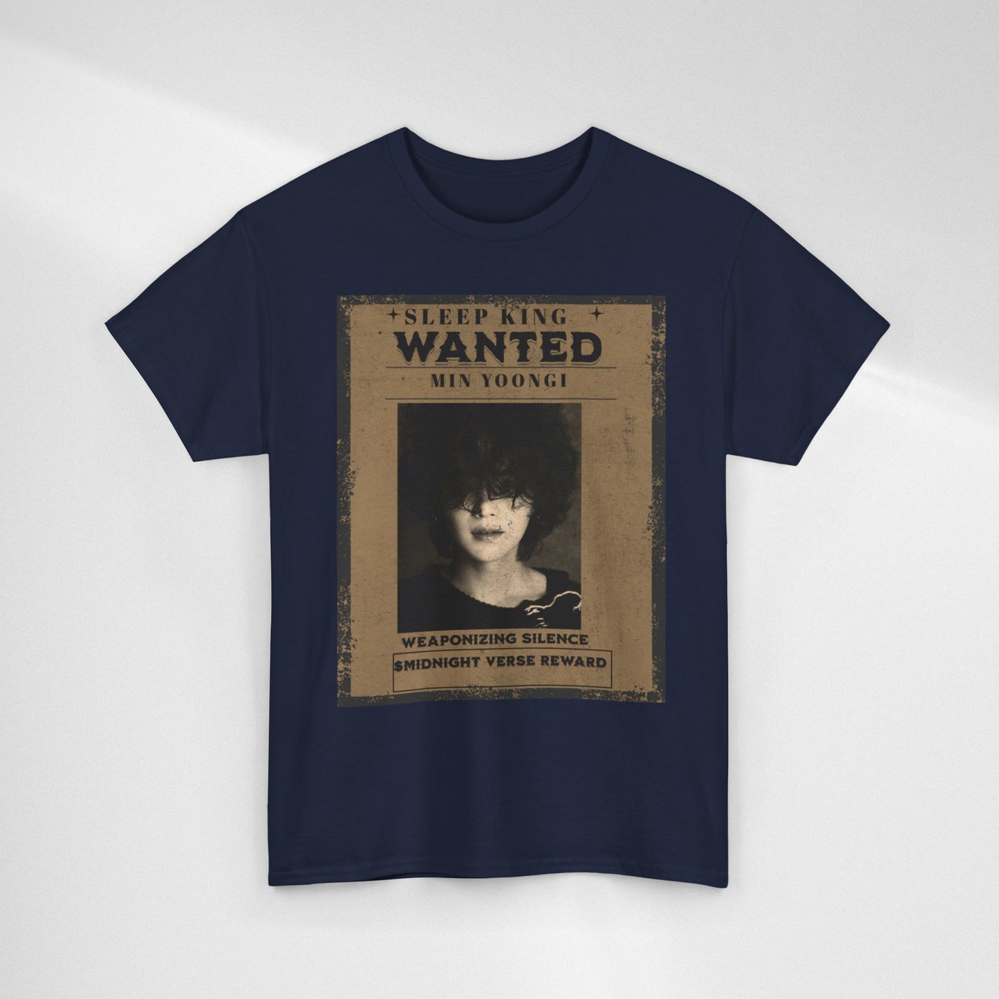 Suga Vintage “Sleeping Wanted” Retro Poster T-Shirt