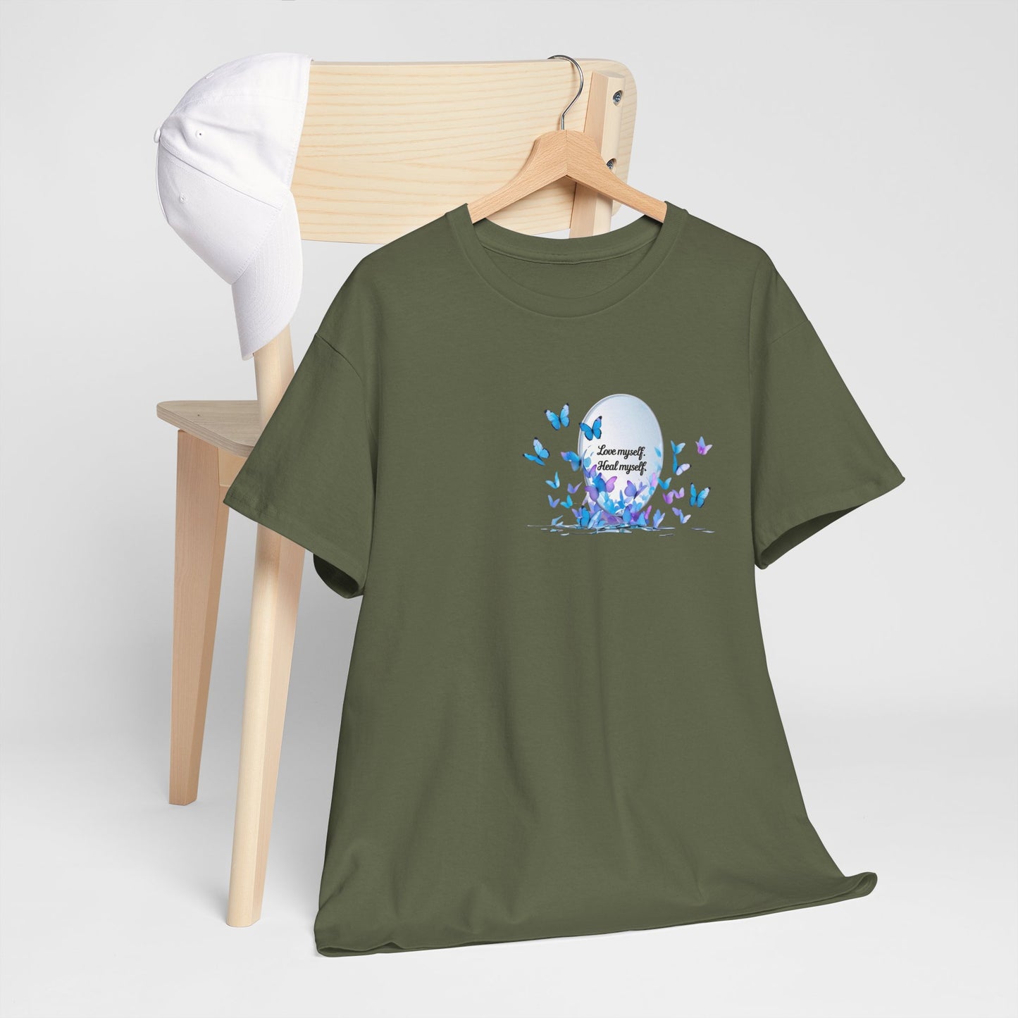 Butterfly Moon T-Shirt — "Strength Through Change" Inspirational Tee