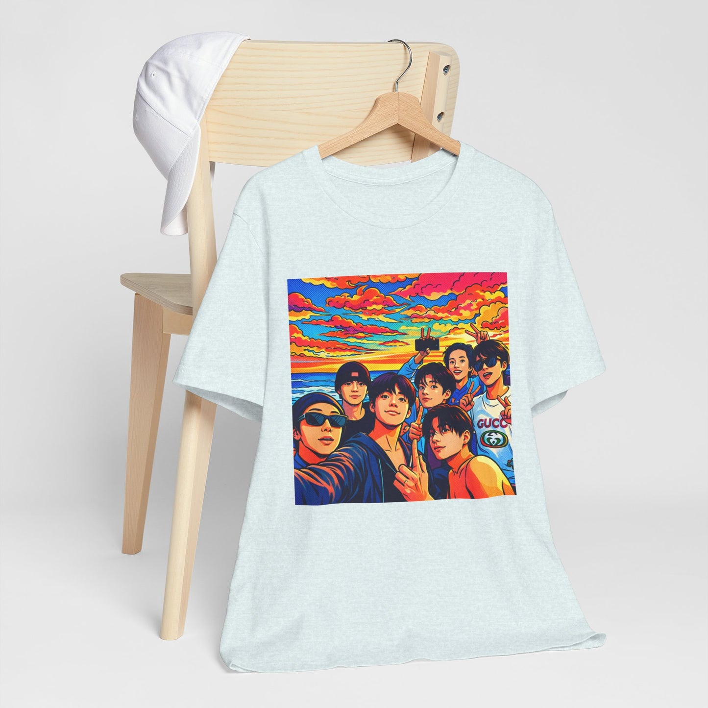 BTS Vibrant Sunset Group Portrait Tee
