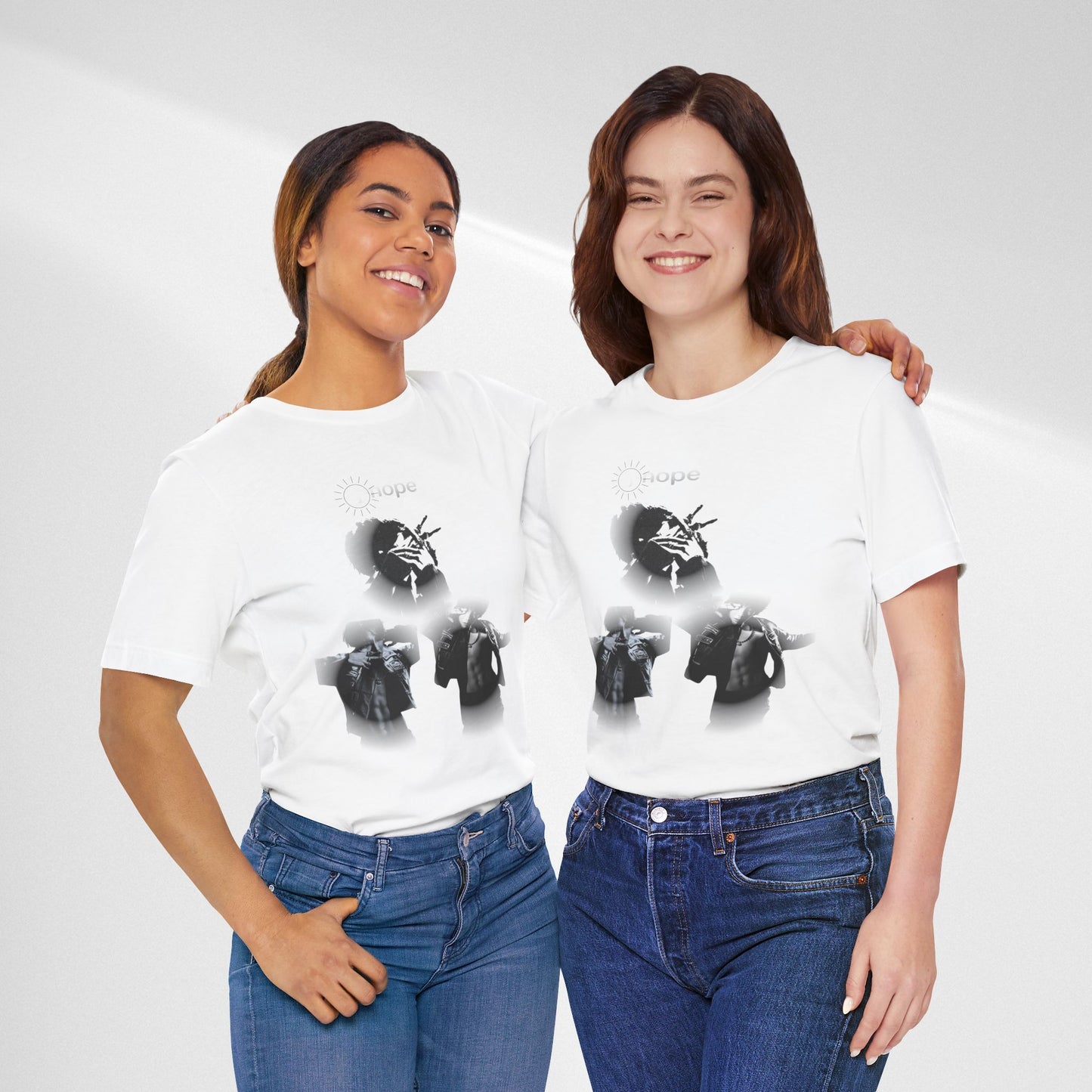 J hope Graphic Tee — Moody Monochrome Portraits
