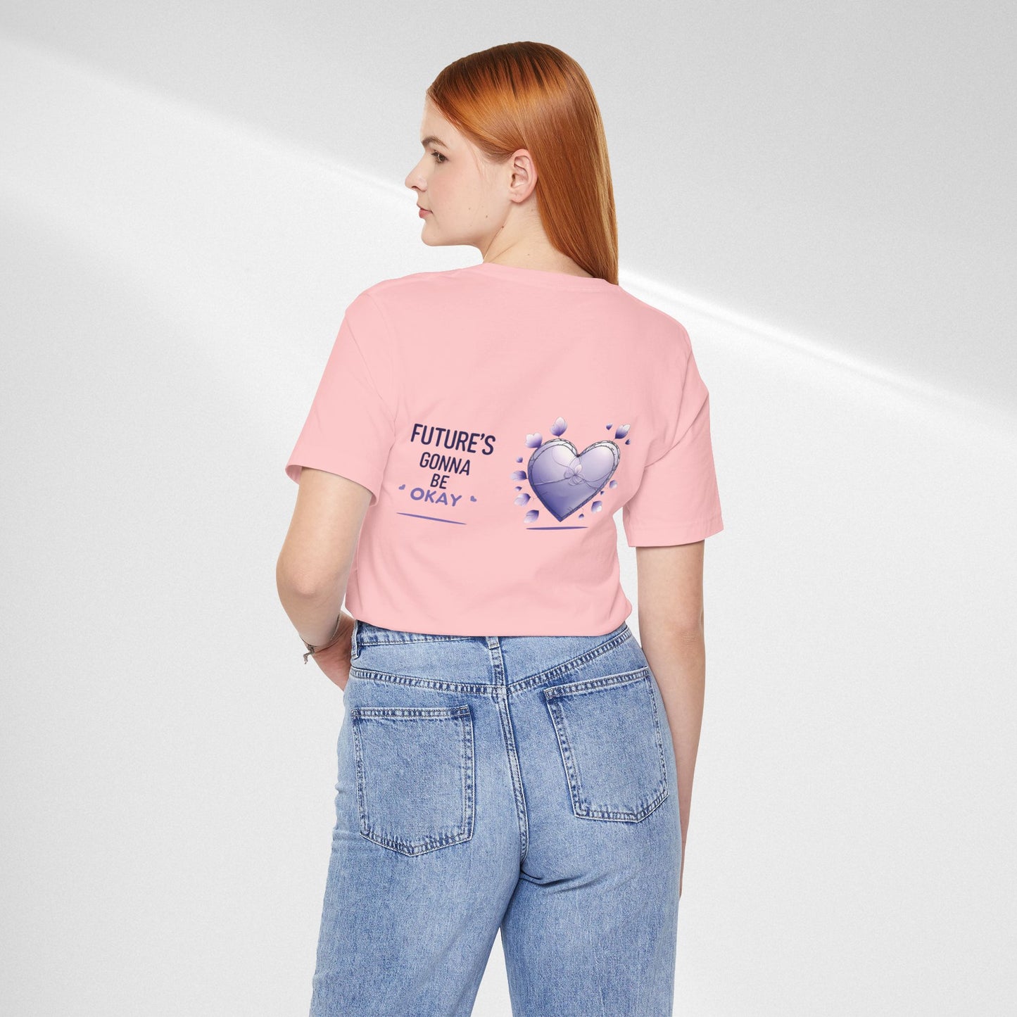 Future's Gonna Be Okay T-Shirt — Purple Heart Positive Graphic Tee