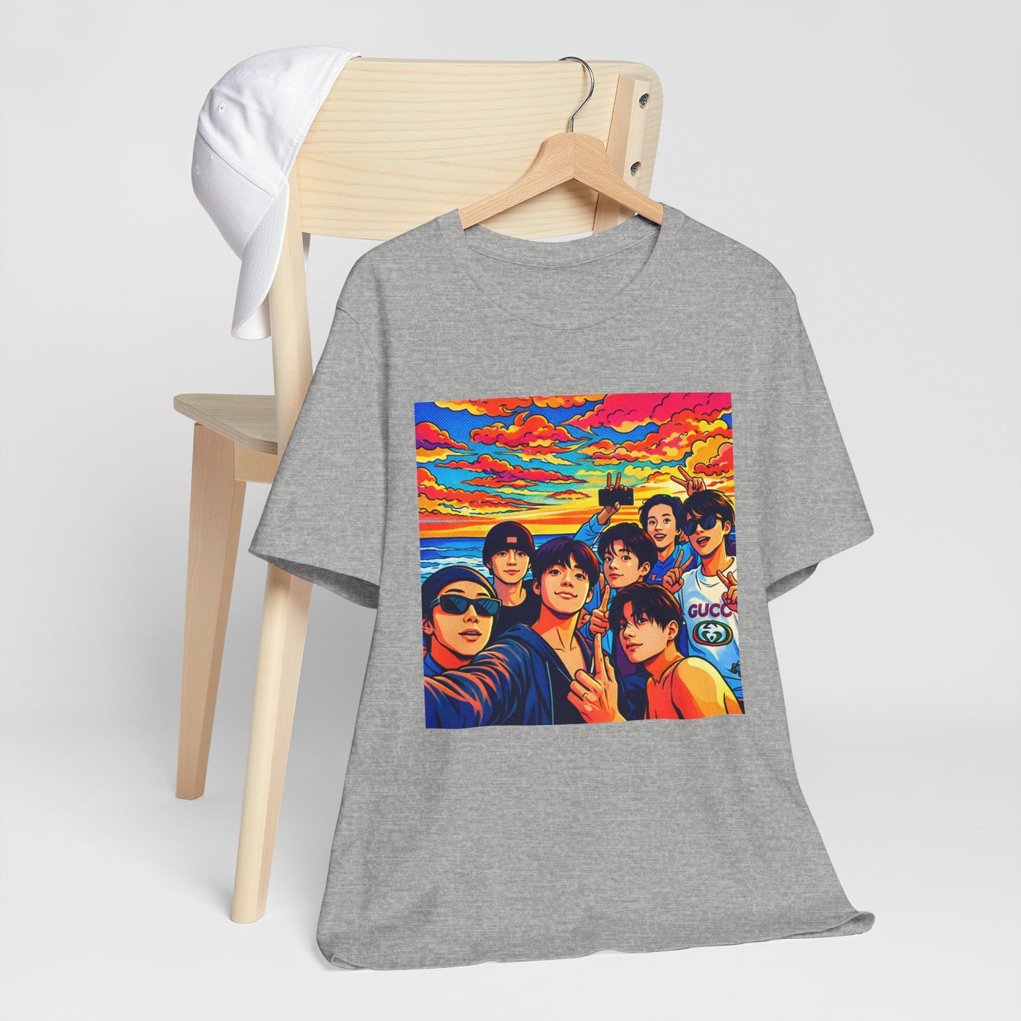 BTS Vibrant Sunset Group Portrait Tee