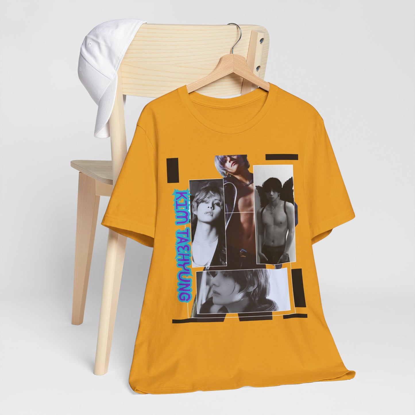 TAE Photo Collage Graphic Tee — Retro Black & White Portraits