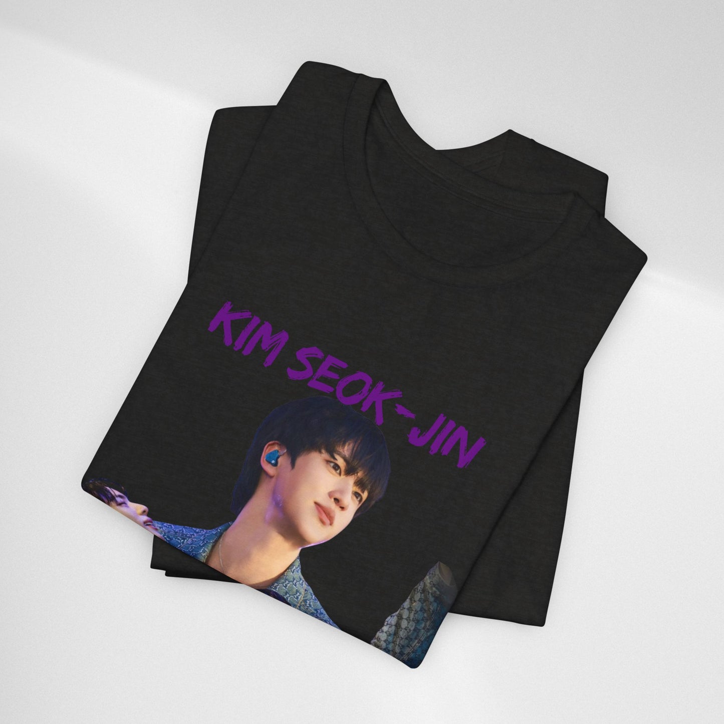 K-Pop Idol Photo Tee — 'Kim Seok-Jin' Graphic T-Shirt