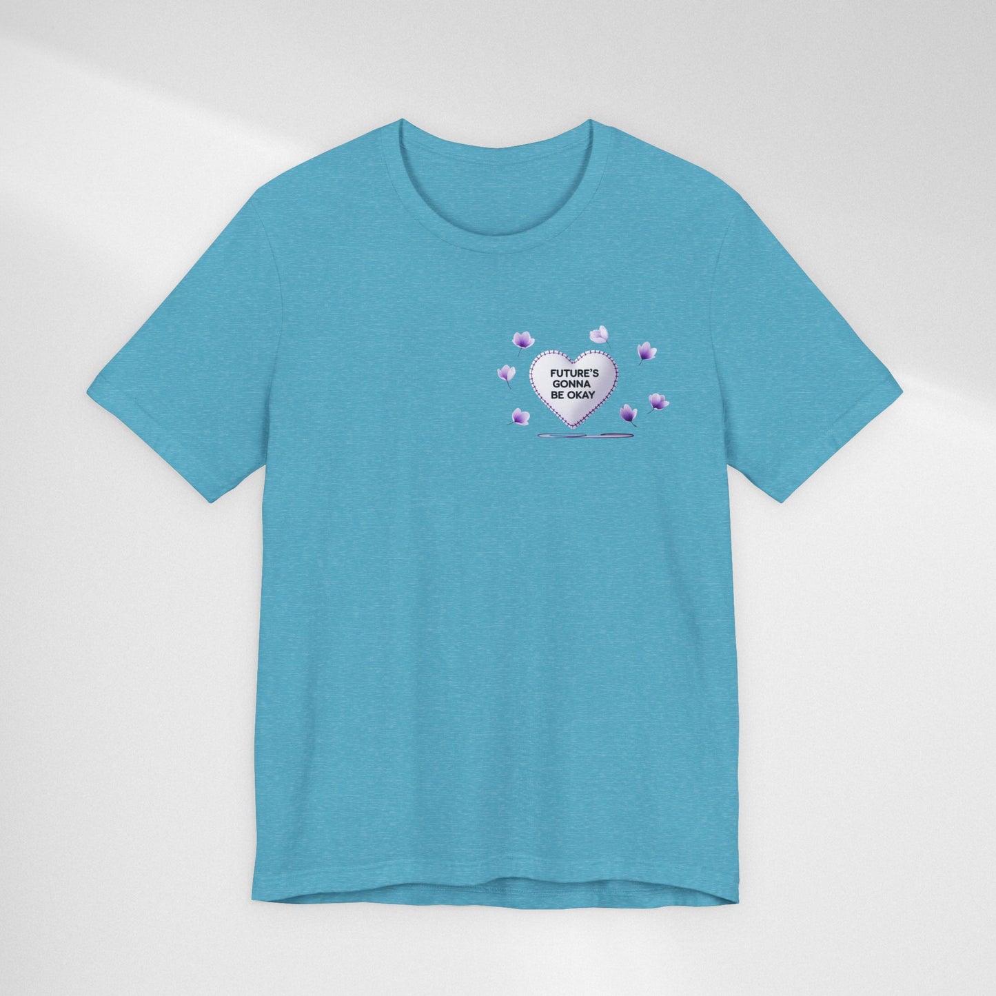 Future's Gonna Be Okay T-Shirt — Purple Heart Positive Graphic Tee