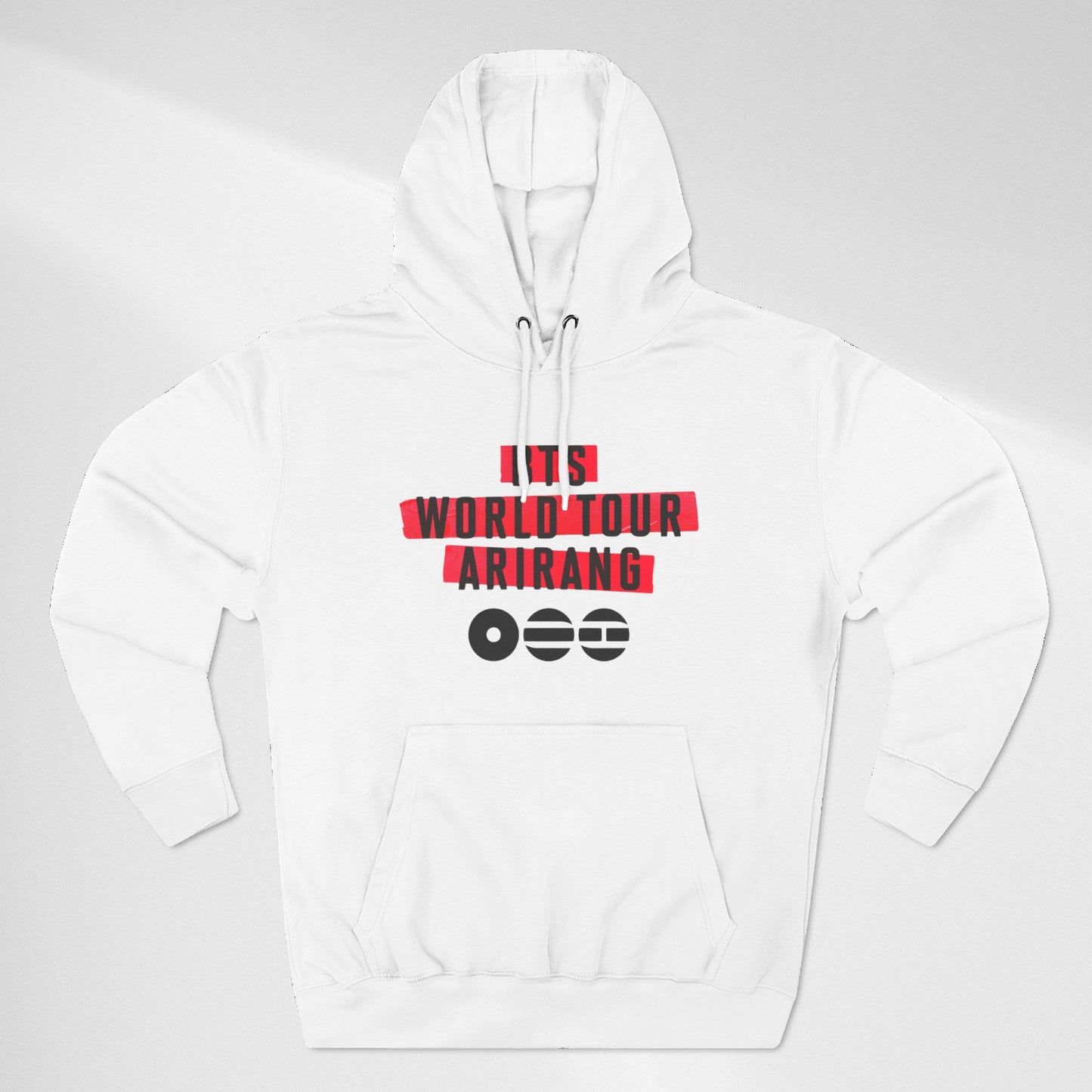 BTS World Tour Hoodie — 'Arirang' Fleece Pullover with Tour Dates