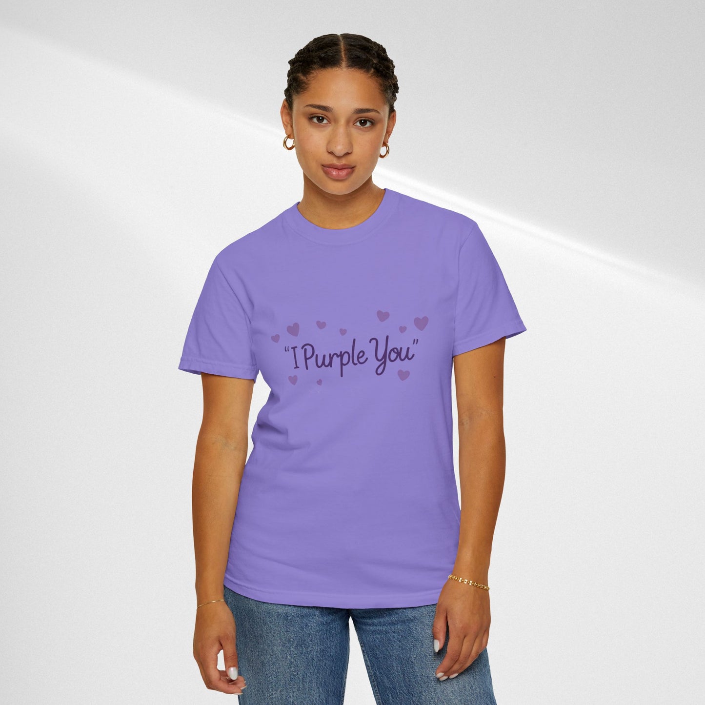 I Purple You T-Shirt — Cute Purple Hearts Valentine Tee