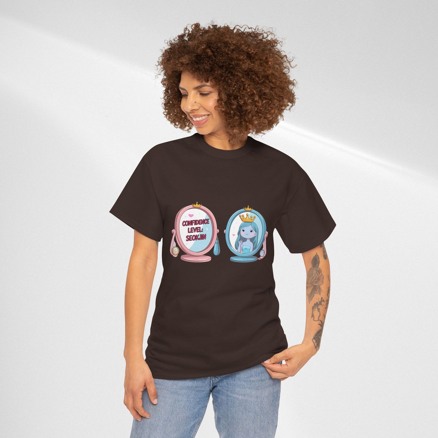 BTS Jin Confidence Level T-Shirt — Seokjin Fan Tee