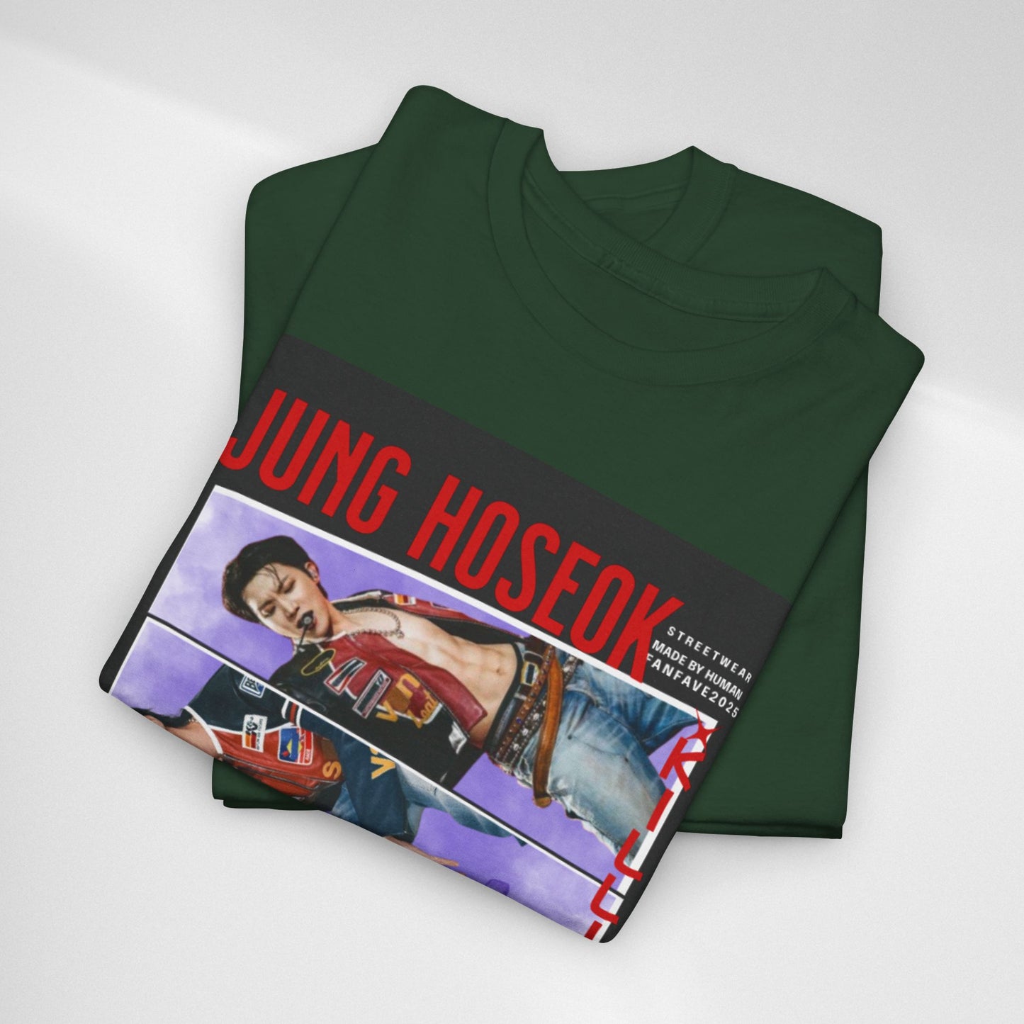 Jung Hoseok Photo Collage Tee — Retro K-Pop Fan Shirt