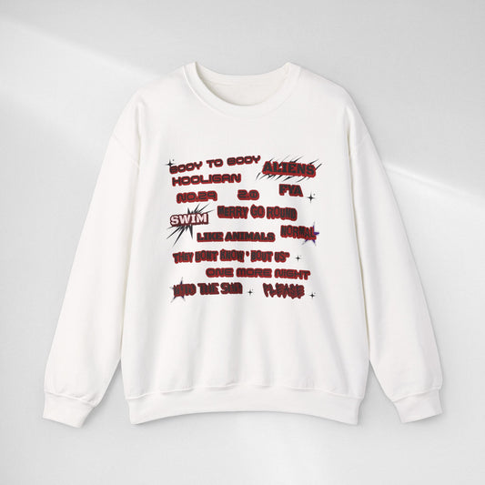 Crewneck Sweatshirt with ARIRANG SET LIST  Design