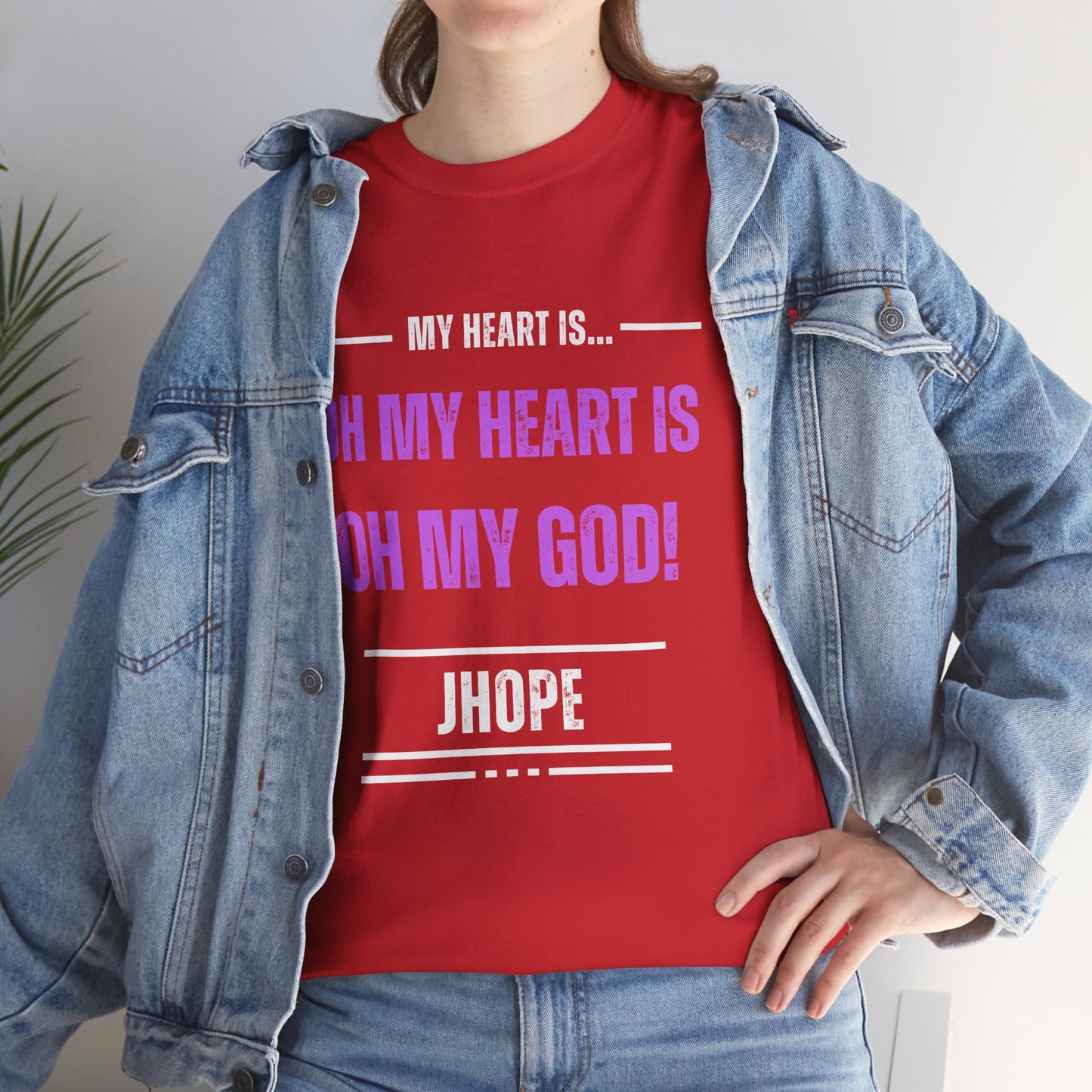 Graphic Tee — "Oh My Heart Is Oh My God!" J-Hope Fan Shirt