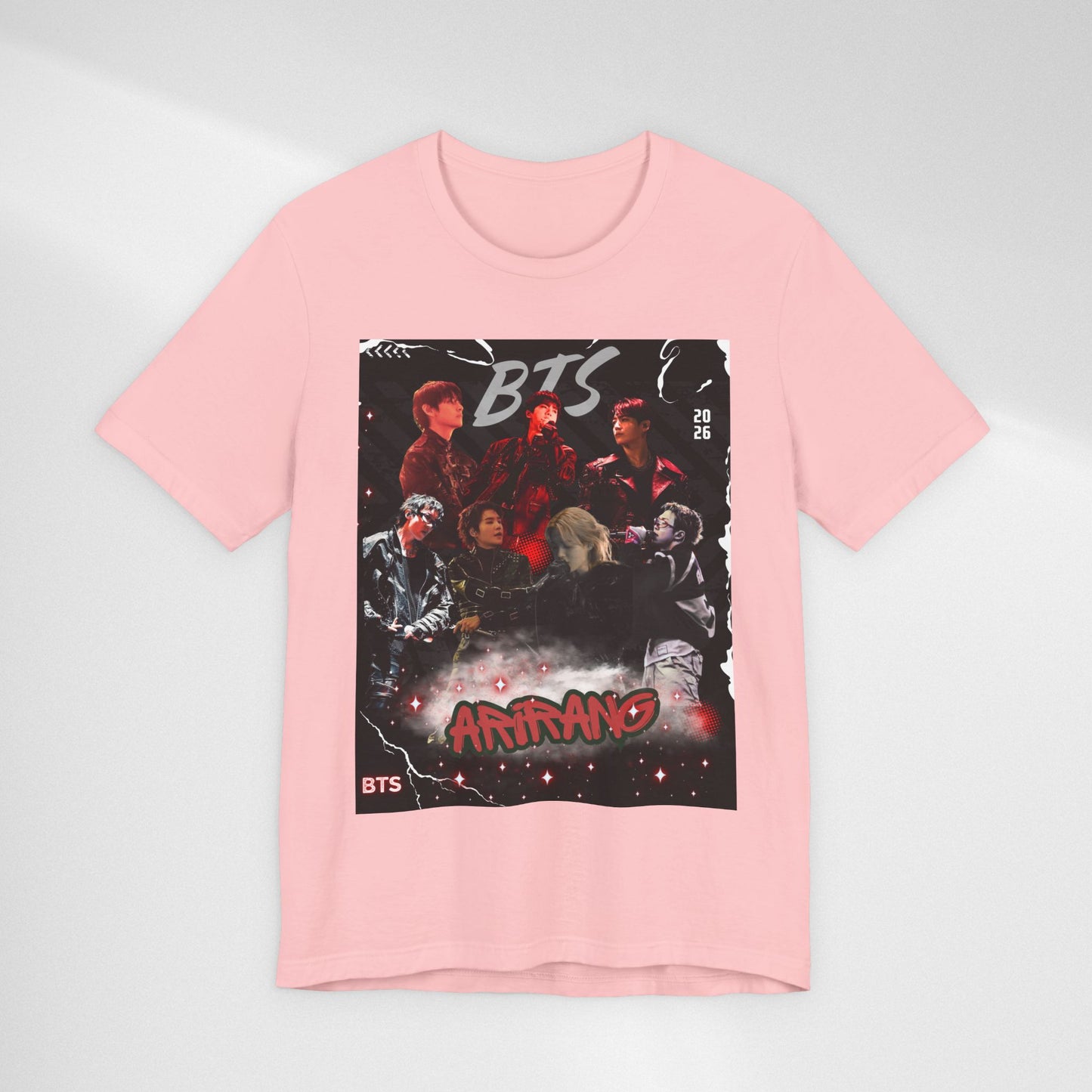 BTS ARIRANG Band Graphic Tee — 'BTS ARMY' Retro Concert Poster Shirt