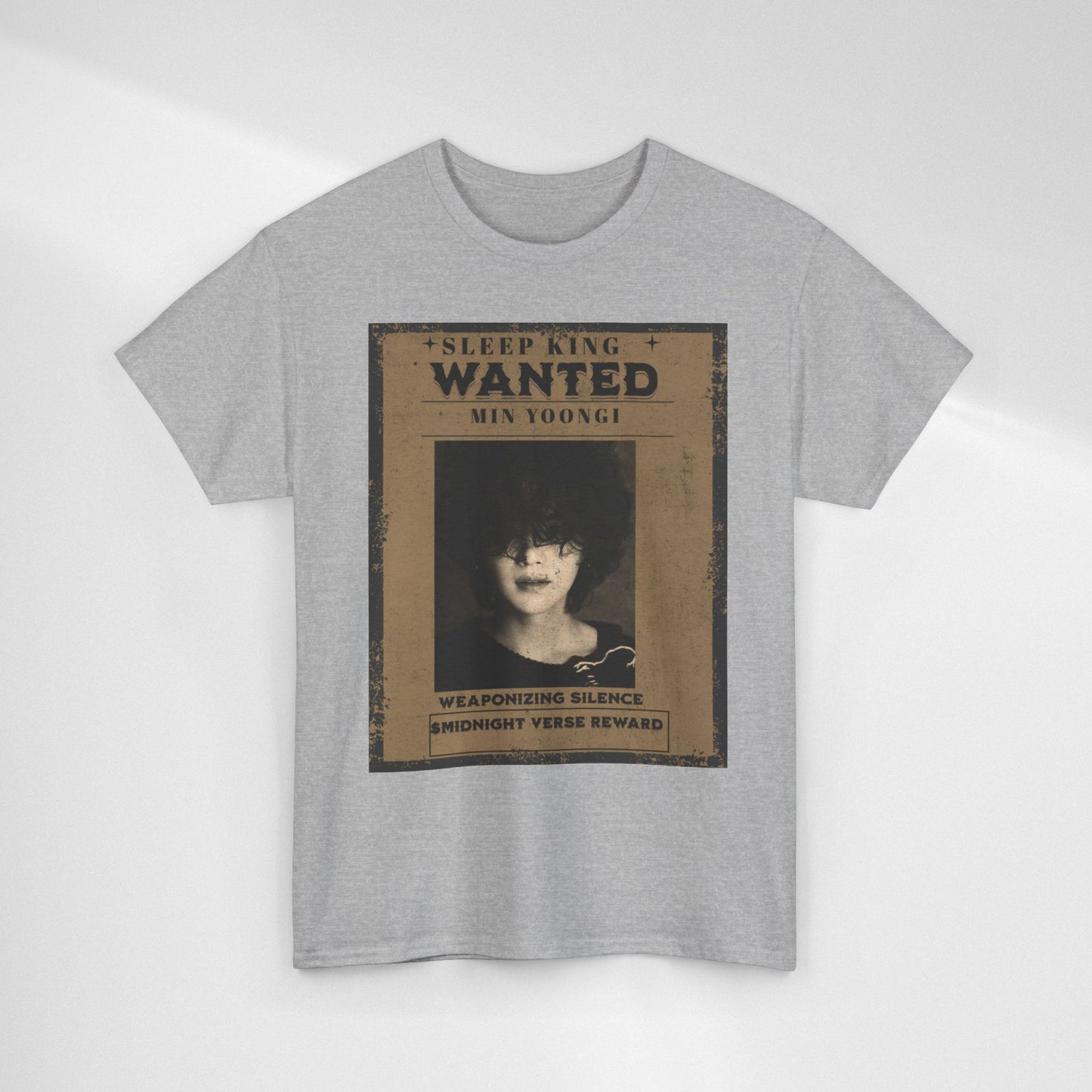 Suga Vintage “Sleeping Wanted” Retro Poster T-Shirt