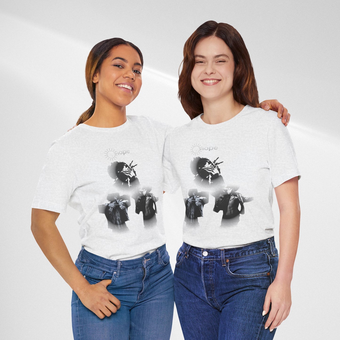 J hope Graphic Tee — Moody Monochrome Portraits