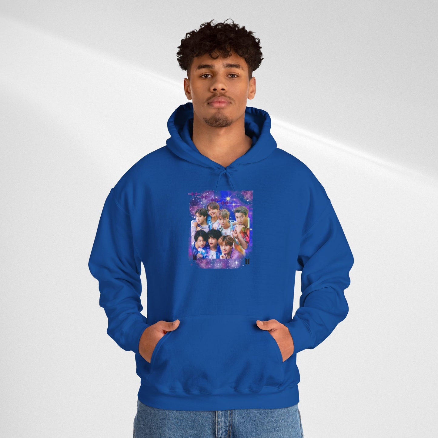 BTS Hoodie — Purple Collage Photo Graphic Hoodie