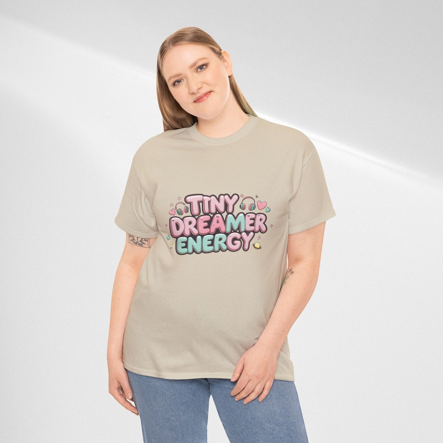 TinyTan Dreamer Energy T-Shirt — Cute Pastel Graphic Tee