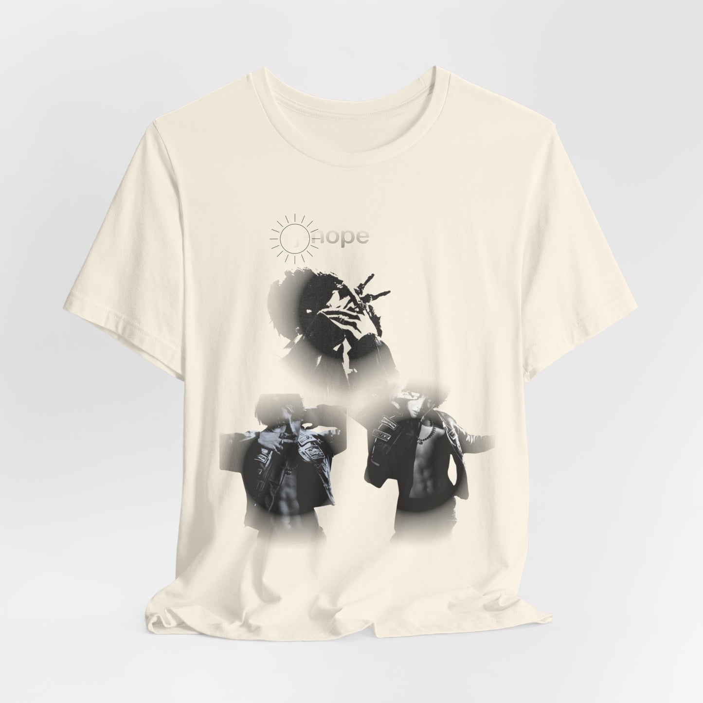 J hope Graphic Tee — Moody Monochrome Portraits